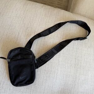 Nike Black Logo Strap Belt Bag